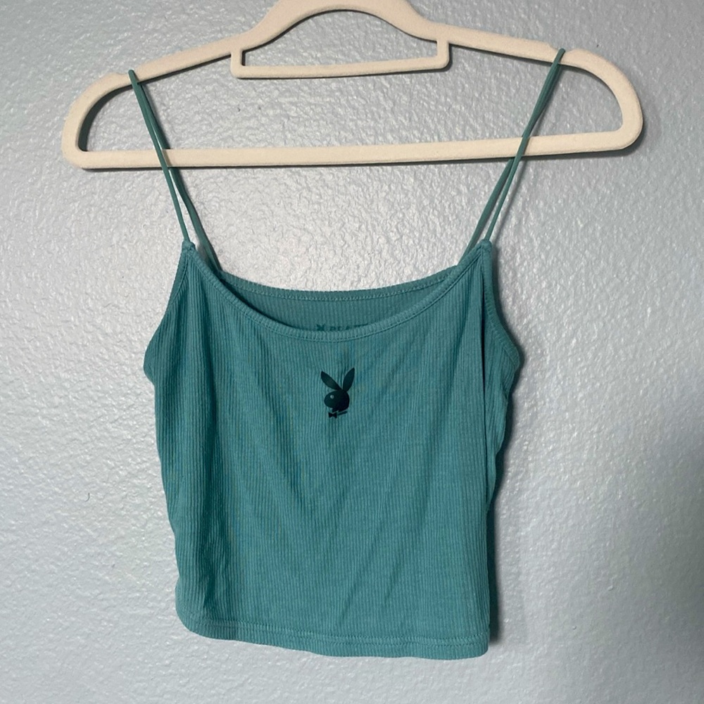 PLAYBOY X Pacsun Crop Top — Teal